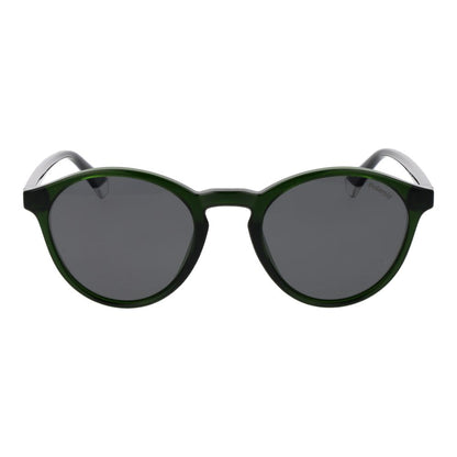 Polaroid Men's Sunglasses – Green Plastic Frame, Grey Polarized Lenses