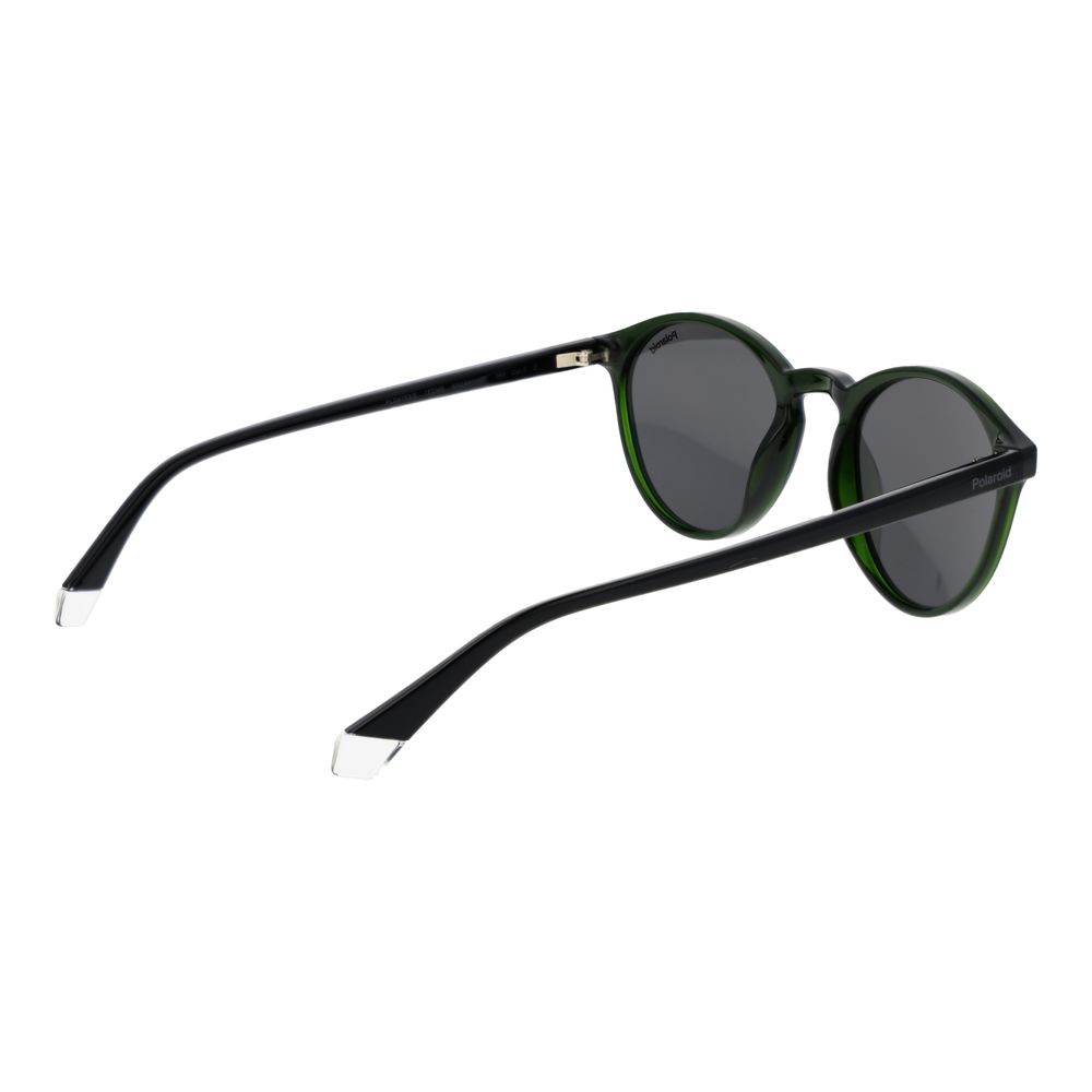 Polaroid Men's Sunglasses – Green Plastic Frame, Grey Polarized Lenses