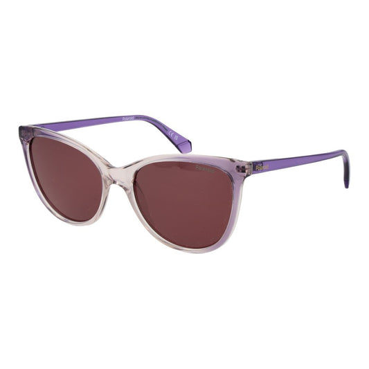 Polaroid Women's Sunglasses – Purple Plastic Frame, Polarized Lenses