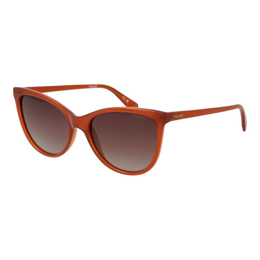 Polaroid Women's Sunglasses – Brown Polarized Frame, 55 mm Lenses