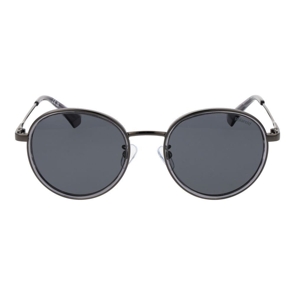 Polaroid Unisex Sunglasses – Grey Stainless Steel Frame, Polarised Lenses