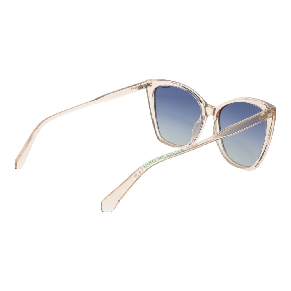 Polaroid Women’s Sunglasses – Yellow Plastic Frame, Blue Polarised Lenses