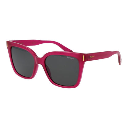 Polaroid Women's Sunglasses – Purple Plastic Frame, Grey Polarized Lenses