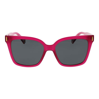 Polaroid Women's Sunglasses – Purple Plastic Frame, Grey Polarized Lenses
