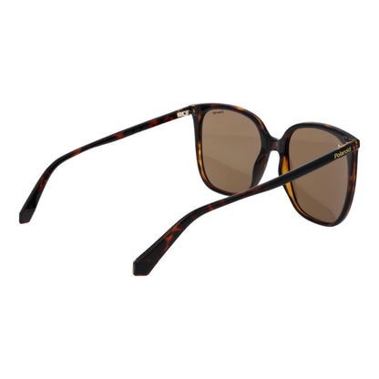 Polaroid Women’s Sunglasses – Brown Plastic Frame, Polarized Lenses