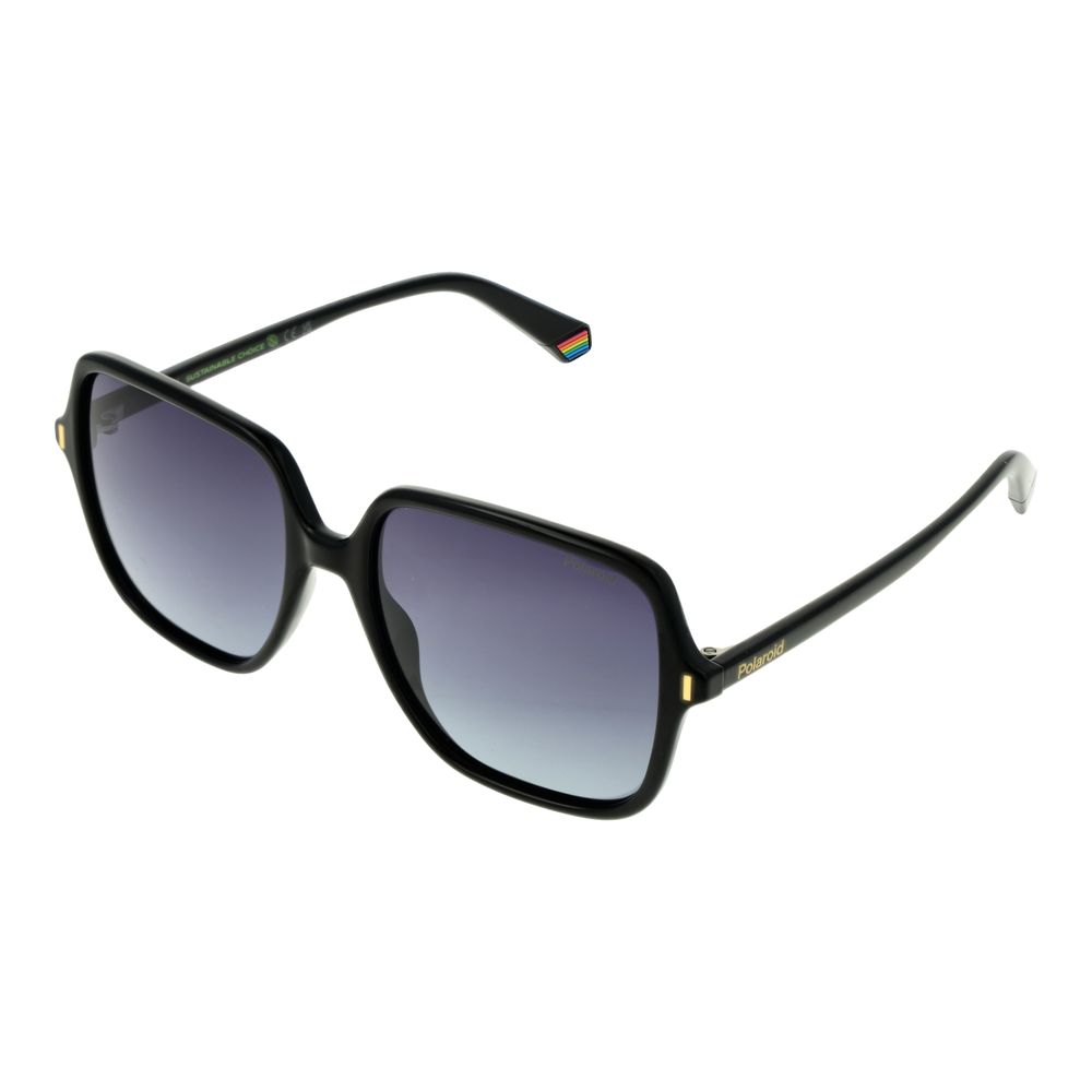 Polaroid Women’s Sunglasses – Black Full-Rim Frame, Grey Lenses