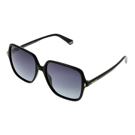 Polaroid Women’s Sunglasses – Black Full-Rim Frame, Grey Lenses