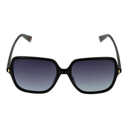 Polaroid Women’s Sunglasses – Black Full-Rim Frame, Grey Lenses