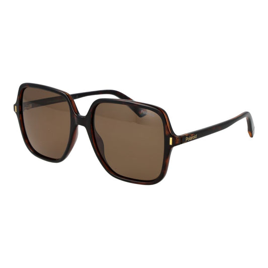 Polaroid Women’s Sunglasses – Brown Plastic Frame, Polarized Lenses