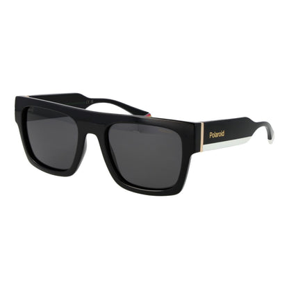 Polaroid Unisex Sunglasses – Black Plastic Frame, Grey Lenses