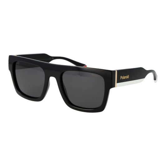 Polaroid Unisex Sunglasses – Black Plastic Frame, Grey Lenses
