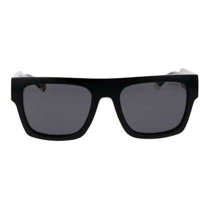 Polaroid Unisex Sunglasses – Black Plastic Frame, Grey Lenses