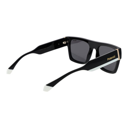 Polaroid Unisex Sunglasses – Black Plastic Frame, Grey Lenses