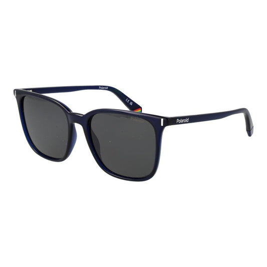 Polaroid Women's Sunglasses – Blue Plastic Frame, Grey Polarized Lenses