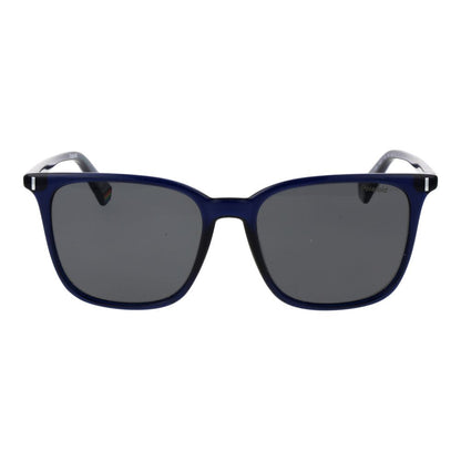 Polaroid Women's Sunglasses – Blue Plastic Frame, Grey Polarized Lenses