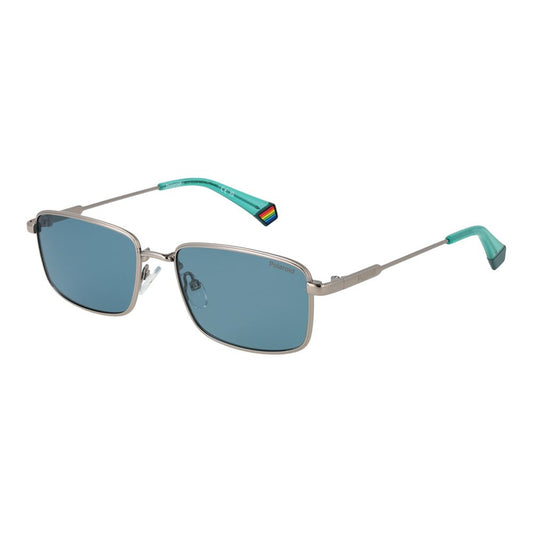 Polaroid Unisex Gray Metal Sunglasses – Polarized Lenses