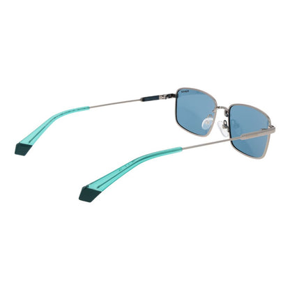 Polaroid Unisex Gray Metal Sunglasses – Polarized Lenses
