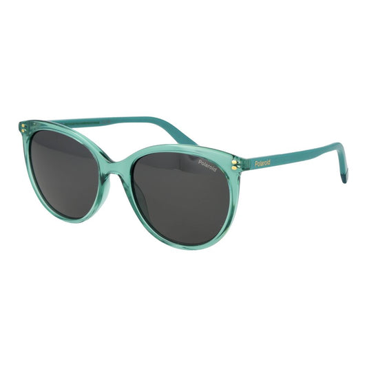 Polaroid Women’s Sunglasses – Green Plastic Frame, Grey Lenses