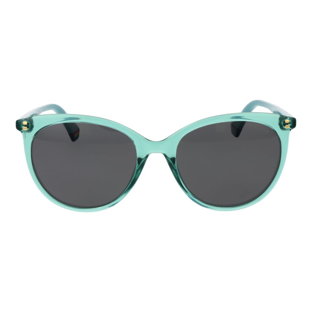 Polaroid Women’s Sunglasses – Green Plastic Frame, Grey Lenses