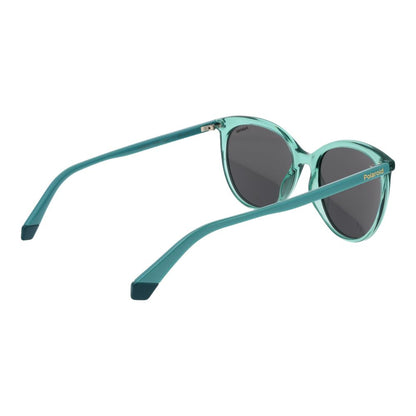 Polaroid Women’s Sunglasses – Green Plastic Frame, Grey Lenses