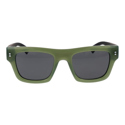 Polaroid Men’s Sunglasses – Green Plastic Frame, Grey Lenses