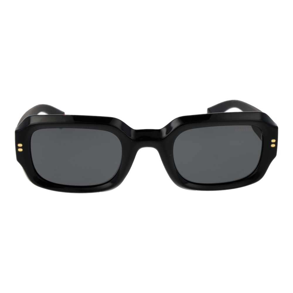 Polaroid Unisex Sunglasses – Black Plastic Frame, Grey Lenses