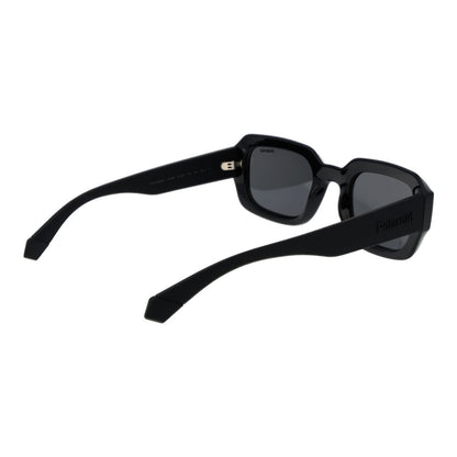 Polaroid Unisex Sunglasses – Black Plastic Frame, Grey Lenses