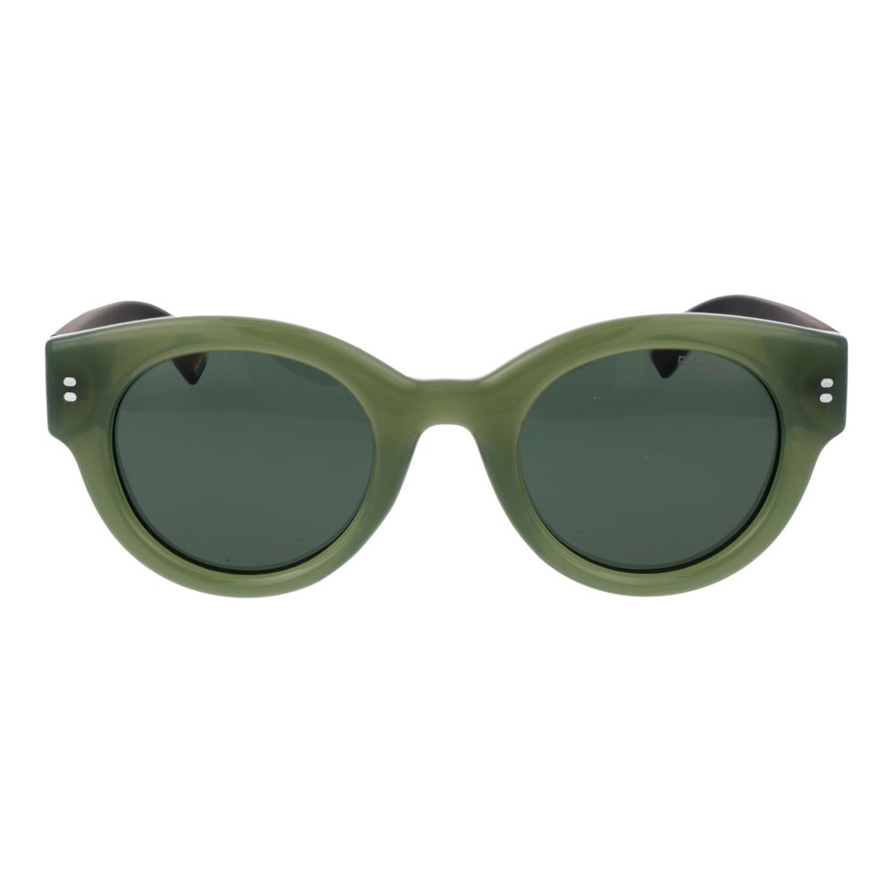 Polaroid Unisex Bicolor Sunglasses - Green Plastic Frame