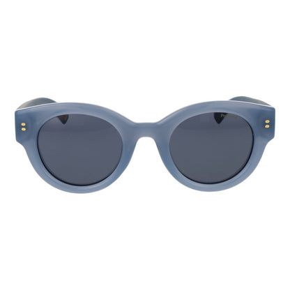 Polaroid Unisex Sunglasses – Blue Plastic Frame, Grey Lenses
