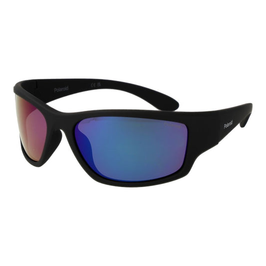 Polaroid Unisex Sunglasses – Black Full-Rim Frame, Grey Polarized Lenses