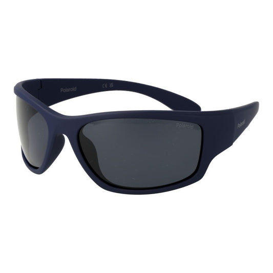 Polaroid Unisex Sunglasses – Blue Plastic Frame, Polarized Lenses