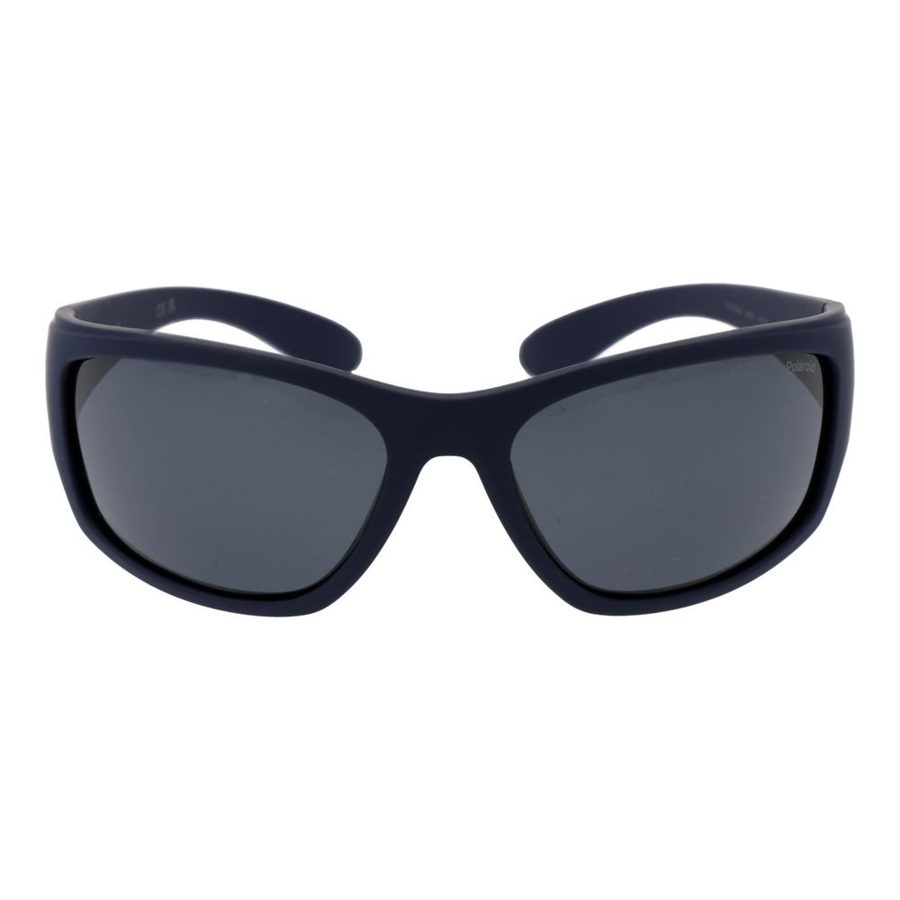Polaroid Unisex Sunglasses – Blue Plastic Frame, Polarized Lenses