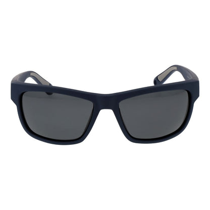 Polaroid Men’s Sunglasses – Blue Plastic Frame, Grey Polarized Lenses