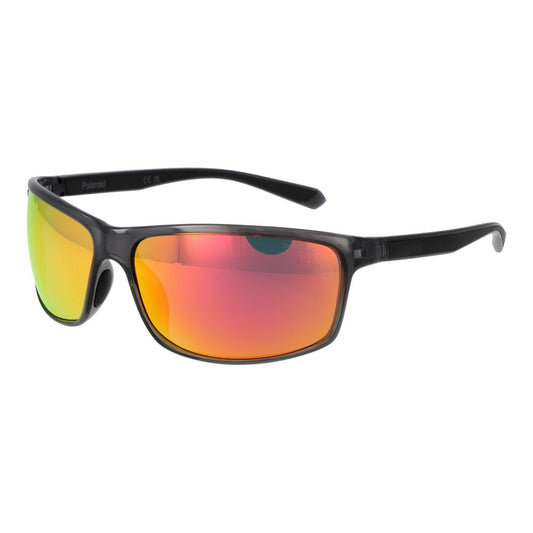 Polaroid Unisex Black Sunglasses – PLD7036S63KB7 with Mirrored Lenses