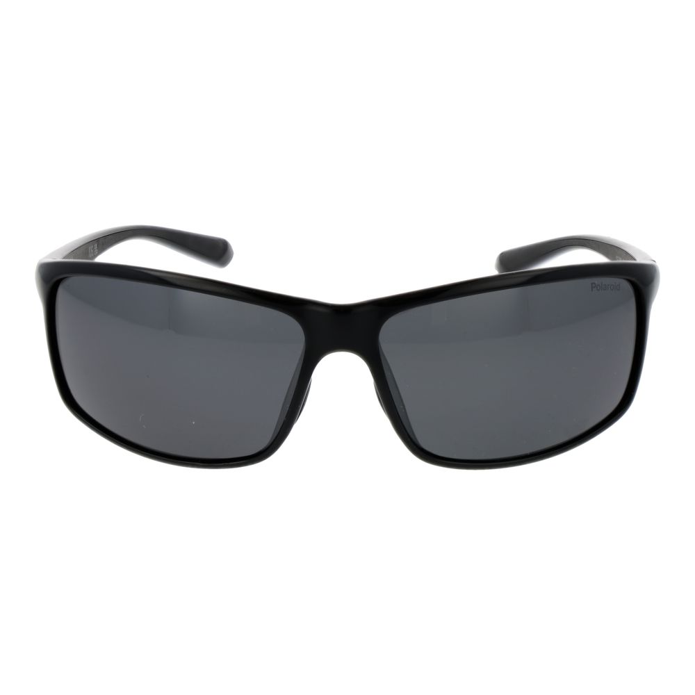 Polaroid Unisex Sunglasses – Black Plastic Frame, Grey Lenses