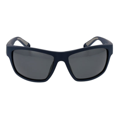 Polaroid Unisex Sunglasses – Blue Plastic Frame, Grey Lenses