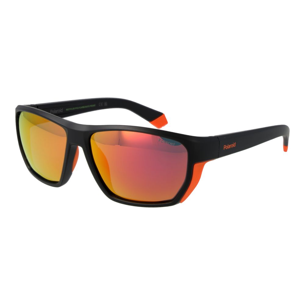 Polaroid Men’s Sunglasses – Black Plastic Frame, Grey Lenses