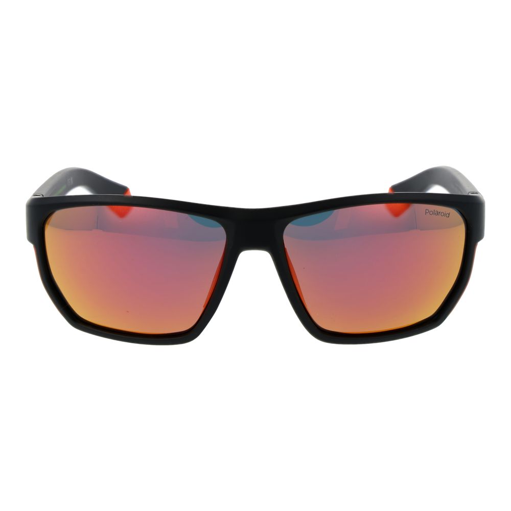 Polaroid Men’s Sunglasses – Black Plastic Frame, Grey Lenses
