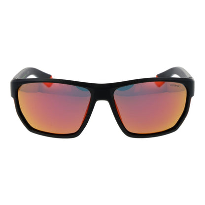 Polaroid Men’s Sunglasses – Black Plastic Frame, Grey Lenses