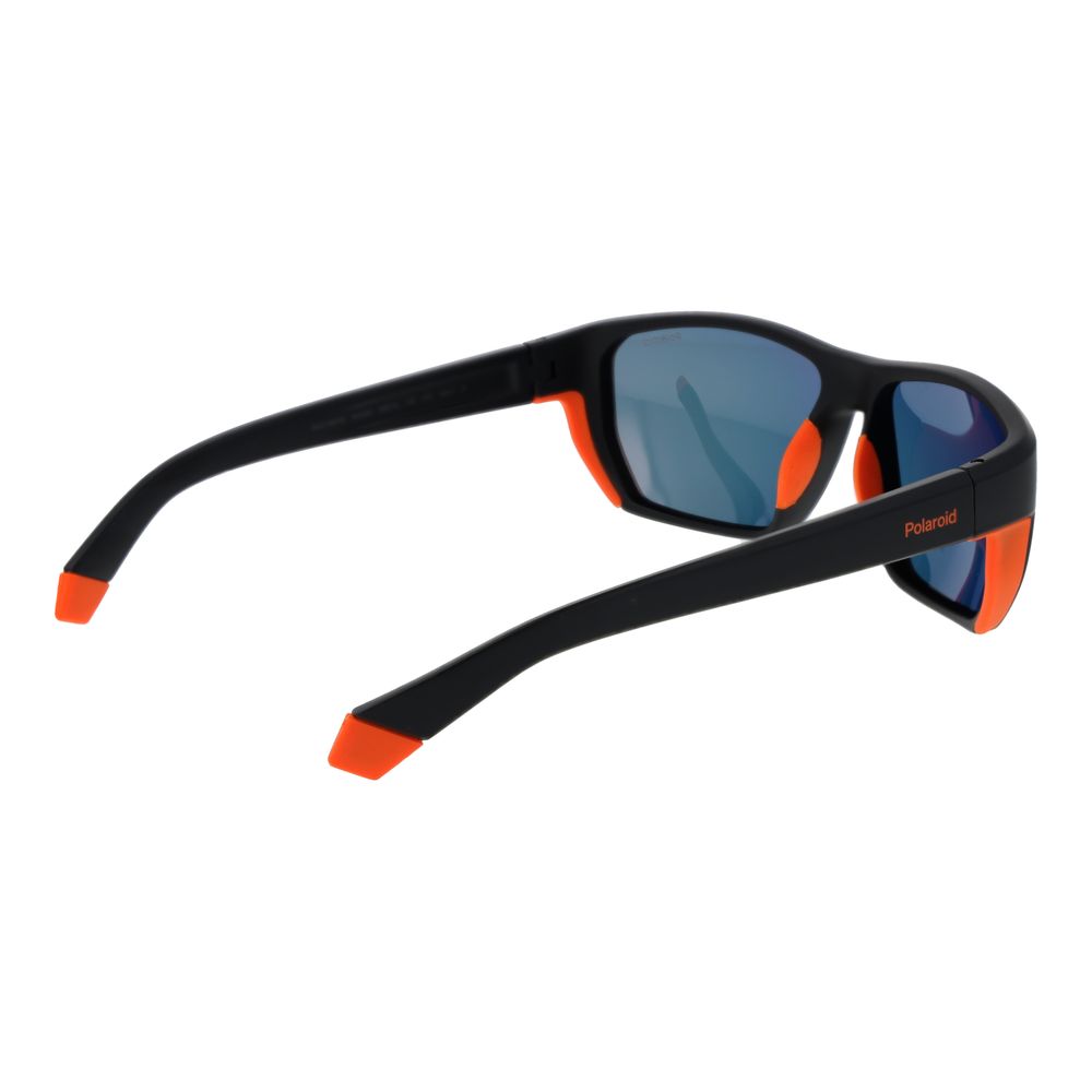 Polaroid Men’s Sunglasses – Black Plastic Frame, Grey Lenses