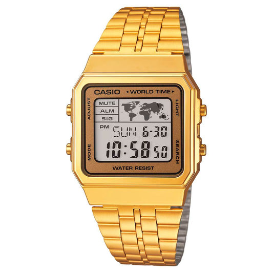 Casio Men's Quartz Digital Watch, Gold Stainless Steel, Vintage