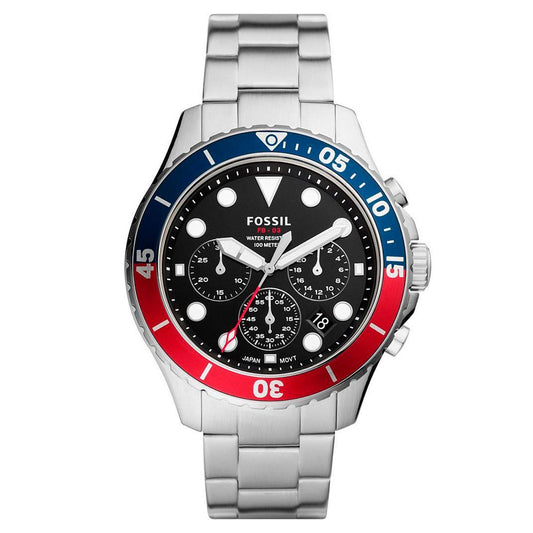 Fossil Men's Grey Stainless Steel Sport Watch with Chronograph