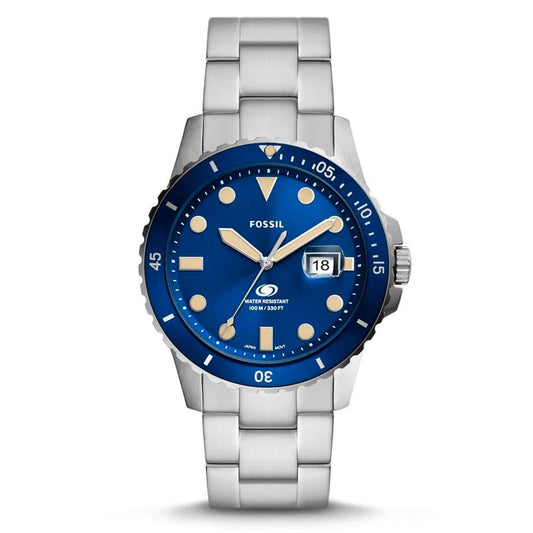 Fossil Men’s Stainless Steel Grey Dress Watch with Date Function