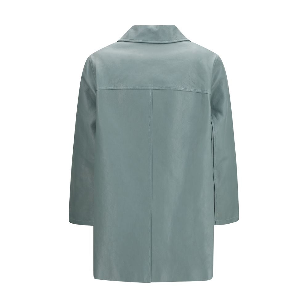 Chloé Blue Lambskin Leather Jacket