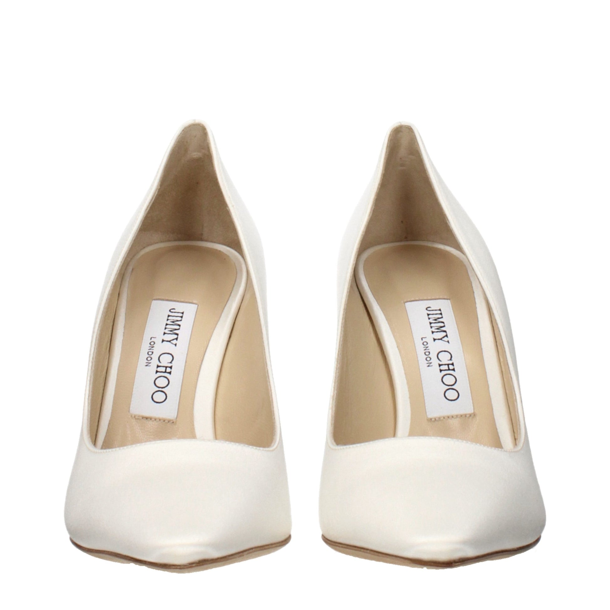Jimmy Choo Beige Satin Platform Pumps - Elevate Your Elegance