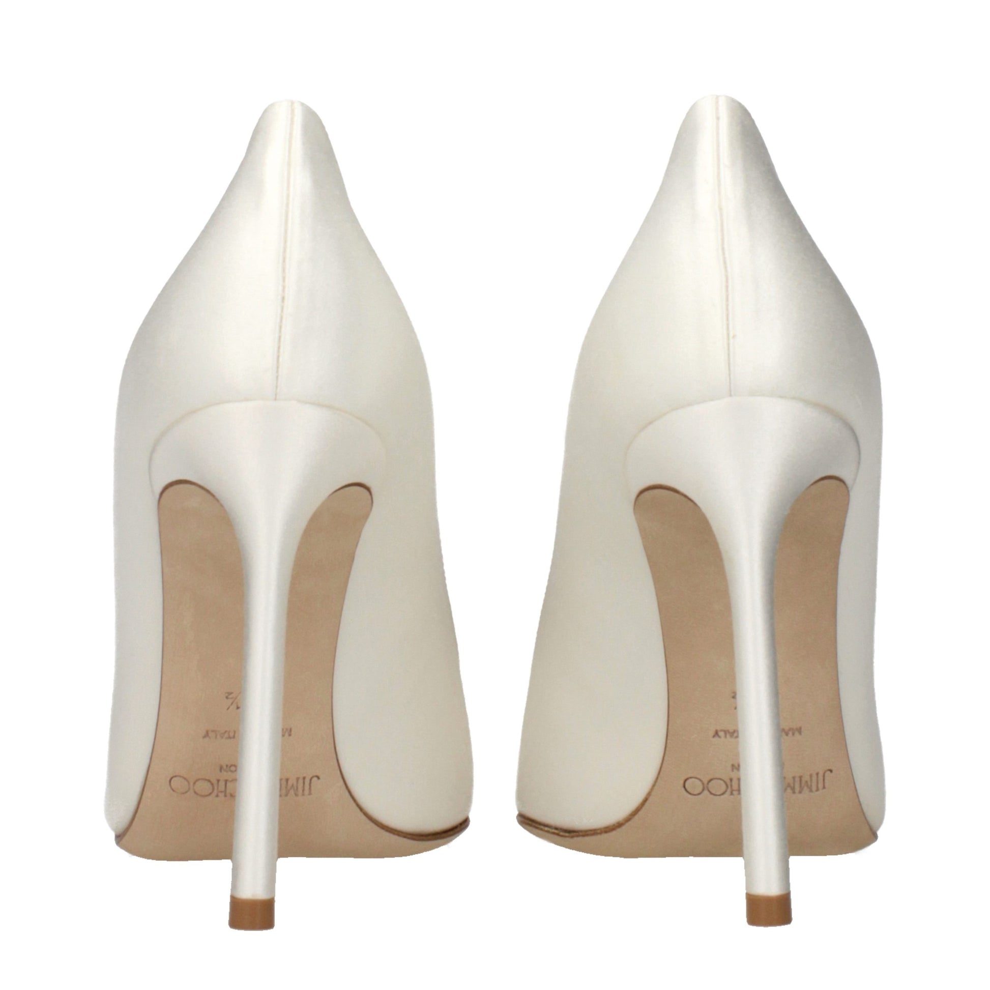 Jimmy Choo Beige Satin Platform Pumps - Elevate Your Elegance