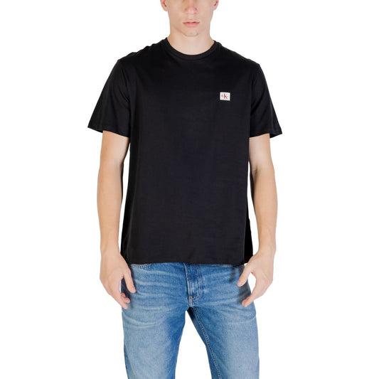 Calvin Klein Jeans Black Cotton T-Shirt - SS BADGE