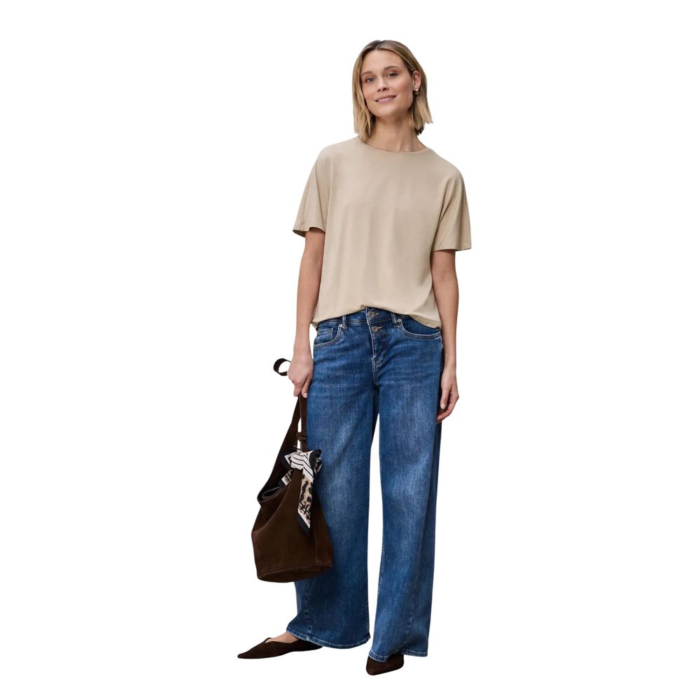 Street One Beige Viscose T-Shirt - Crista 325060