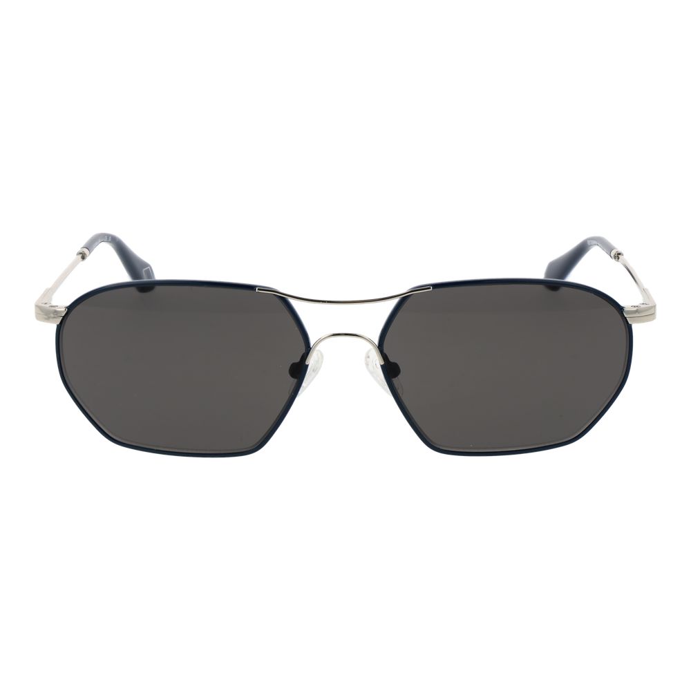 Replay Men's Sunglasses – Silver Metal Frame, Grey Lenses