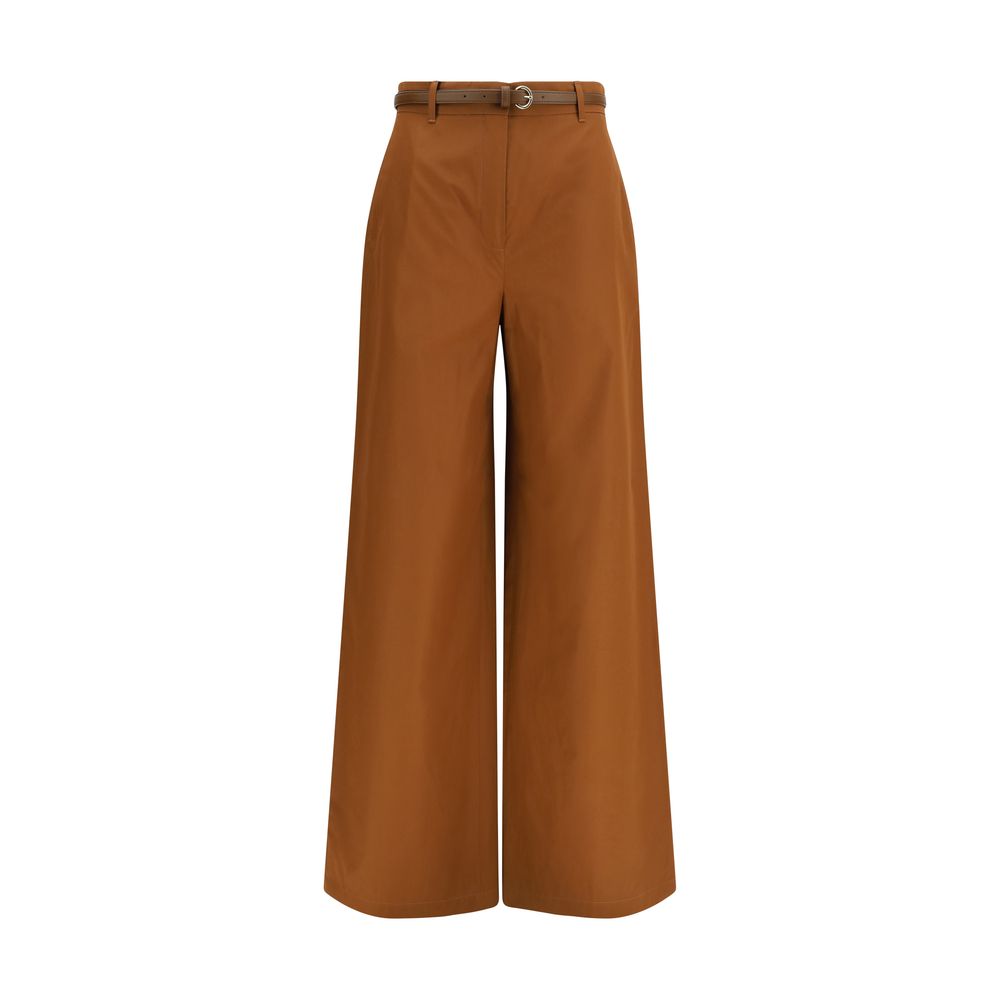 Max Mara Farea Brown Cotton Pants